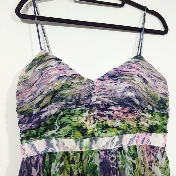 Aidan Mattox High Low Print Dress Size: 10 - Picture 7 of 9